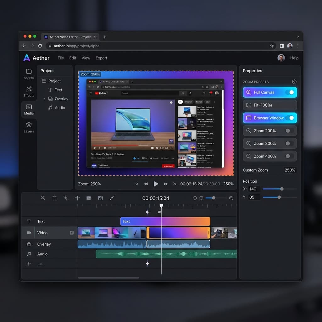 Tella zoom effect presets