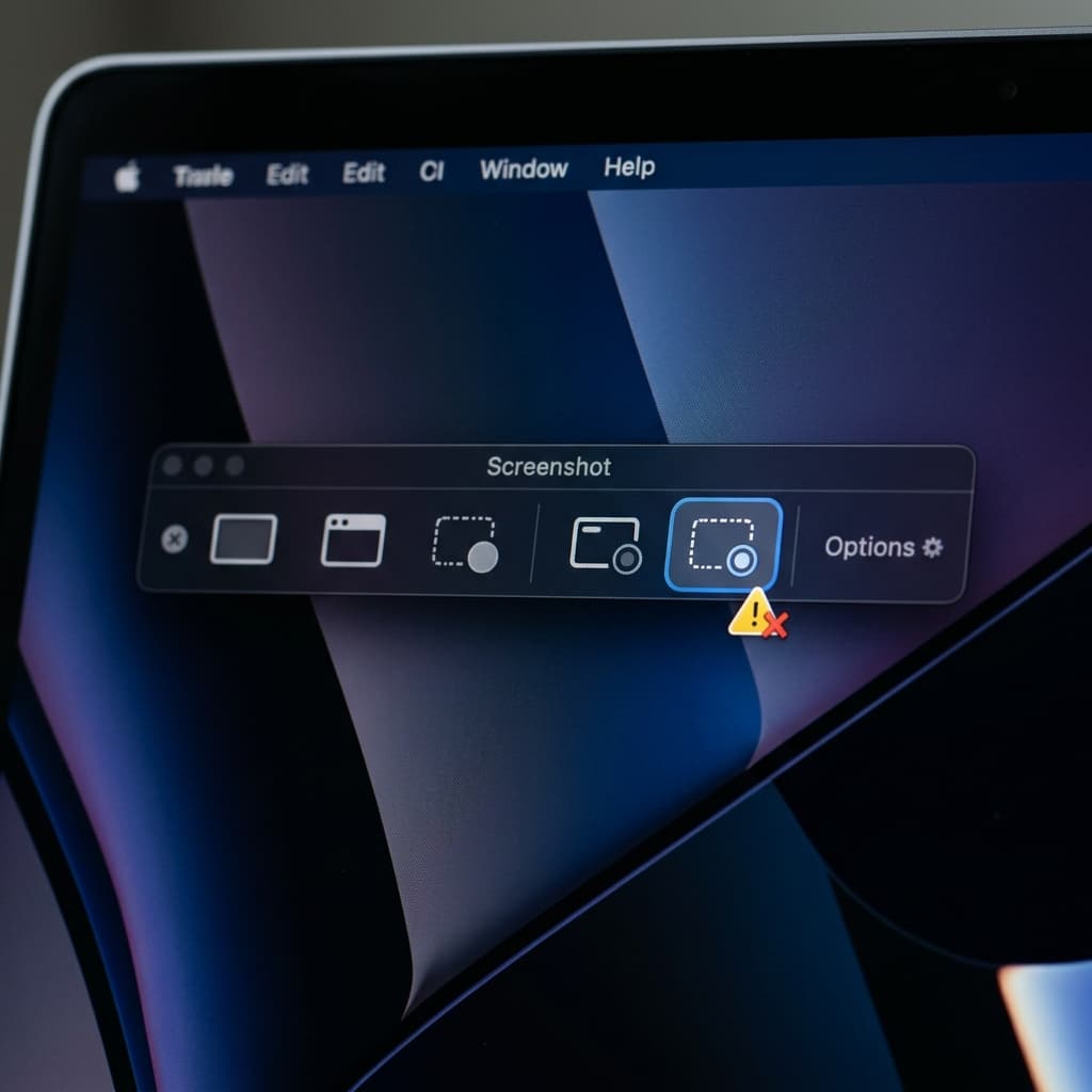 macOS Screenshot Toolbar recording FaceTime
