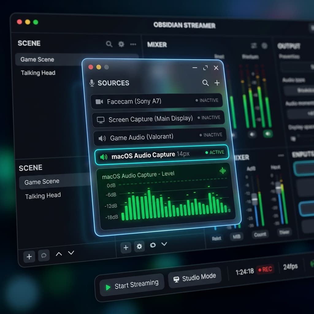 OBS Studio macOS Audio Capture Source