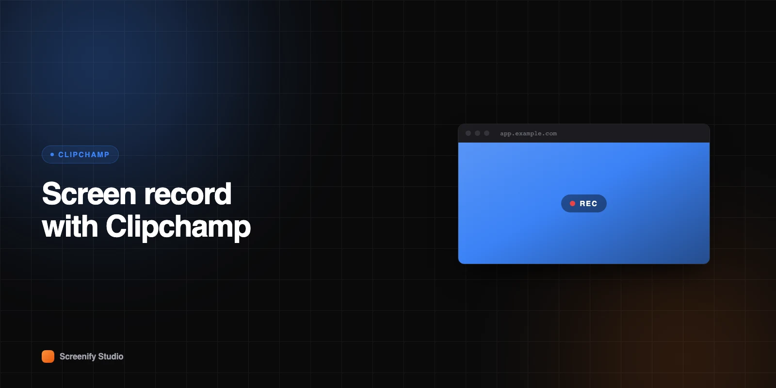 How to Screen Record with Clipchamp (Windows)