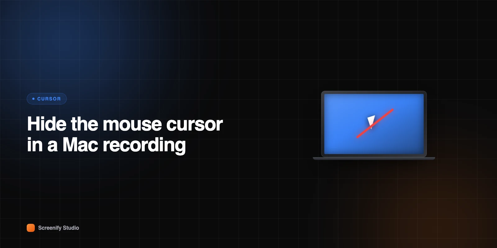 How to Hide the Mouse Cursor in a Mac Recording