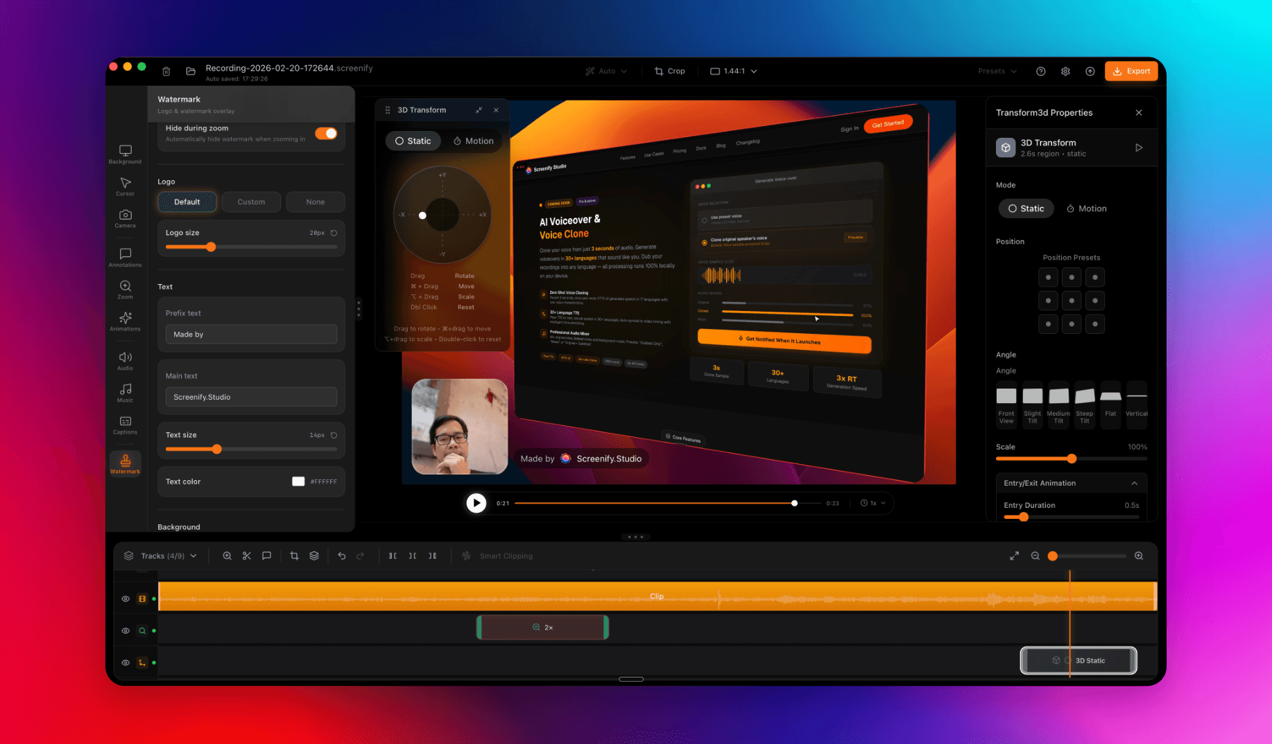 Welcome to Screenify Studio