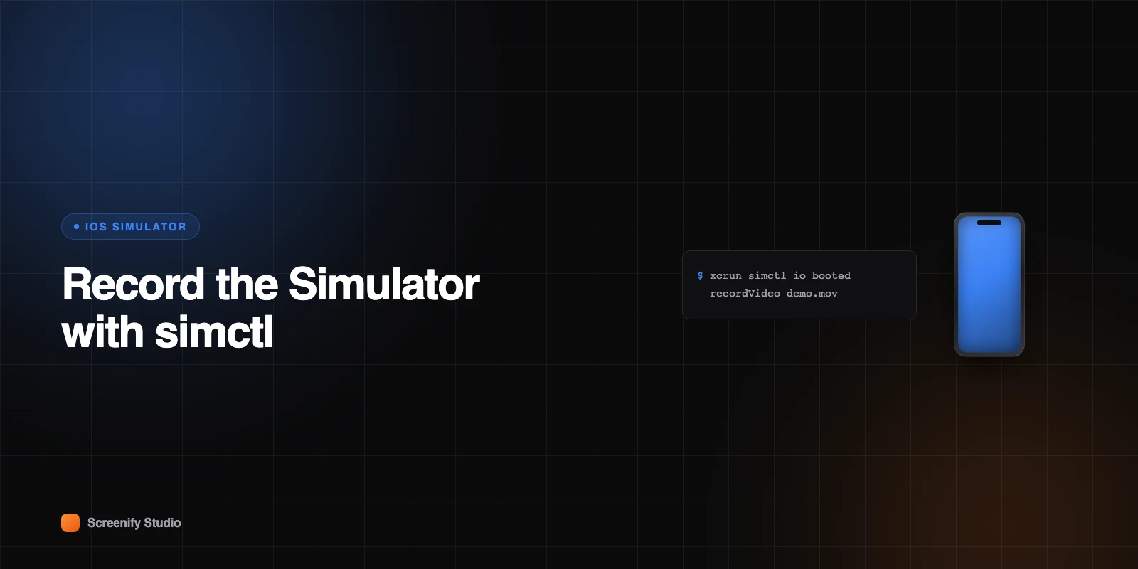 Record the iOS Simulator with simctl