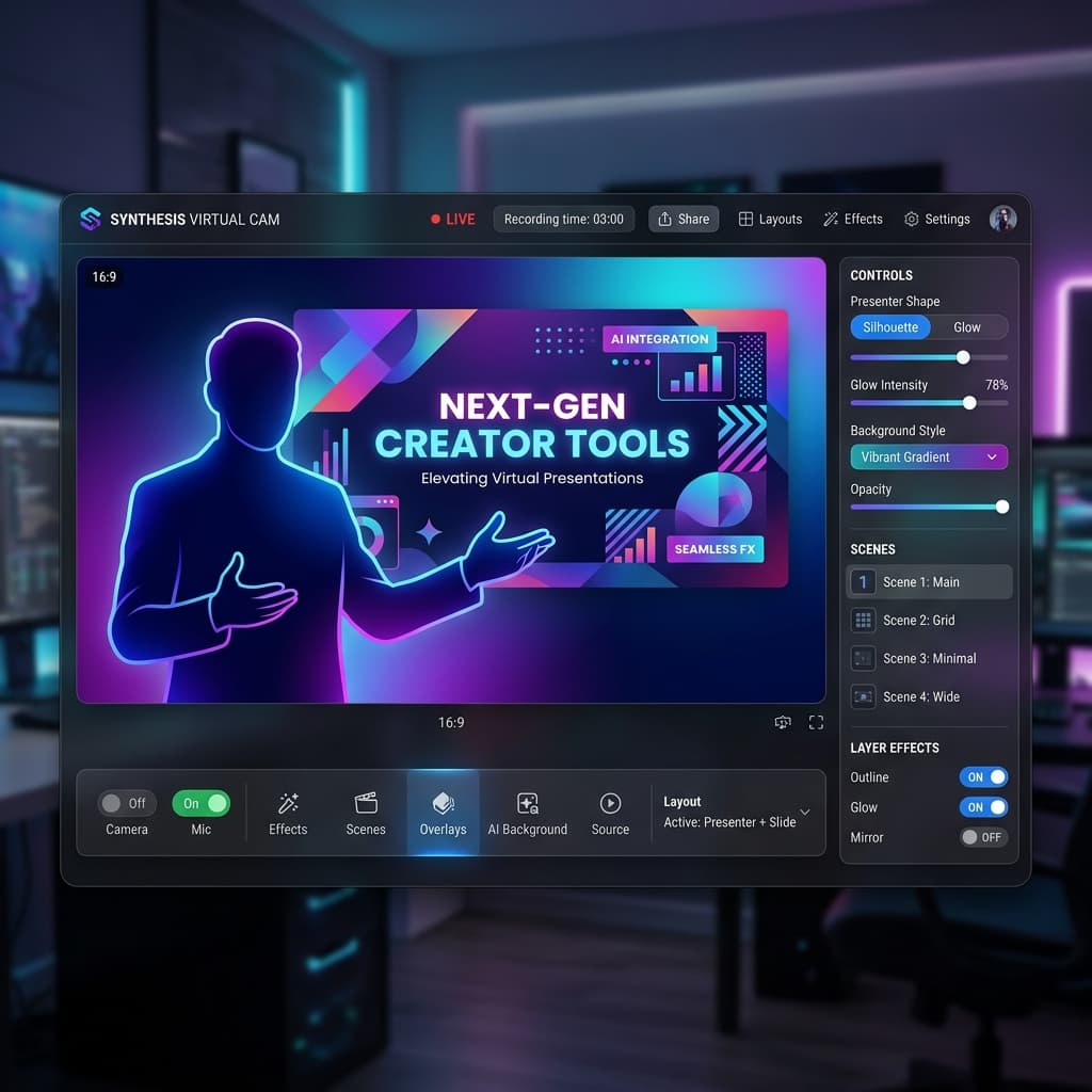 mmhmm presenter mode virtual camera