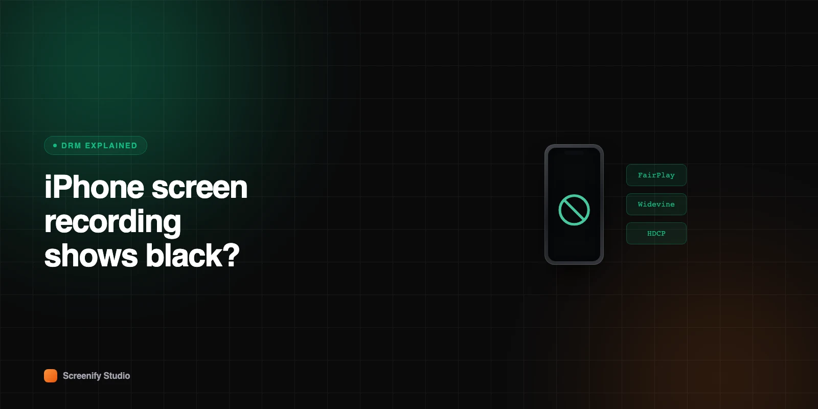 iPhone Screen Recording Shows Black? DRM Explained