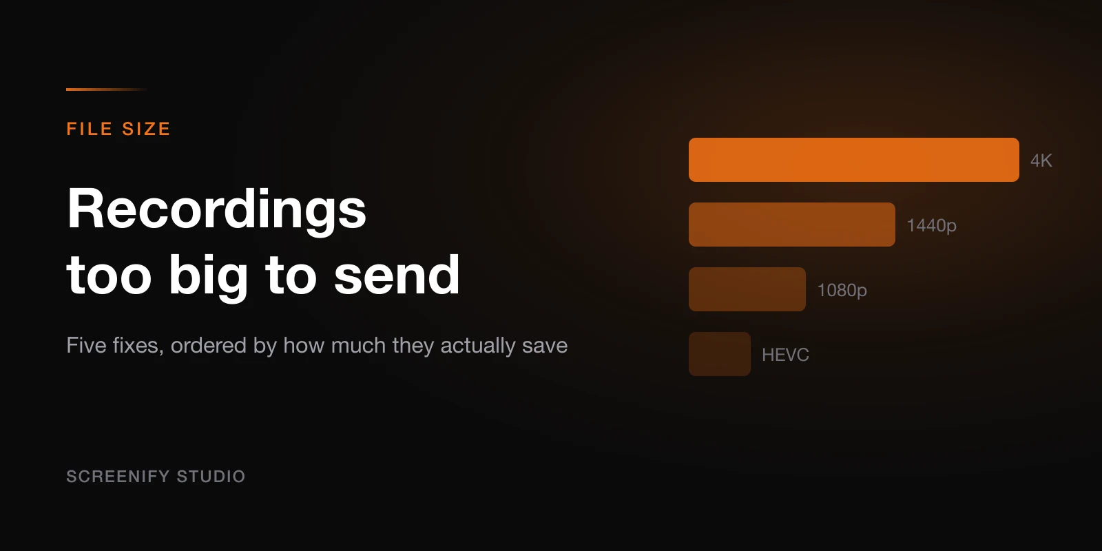 Why Are Screen Recordings So Big? 5 Ways to Shrink