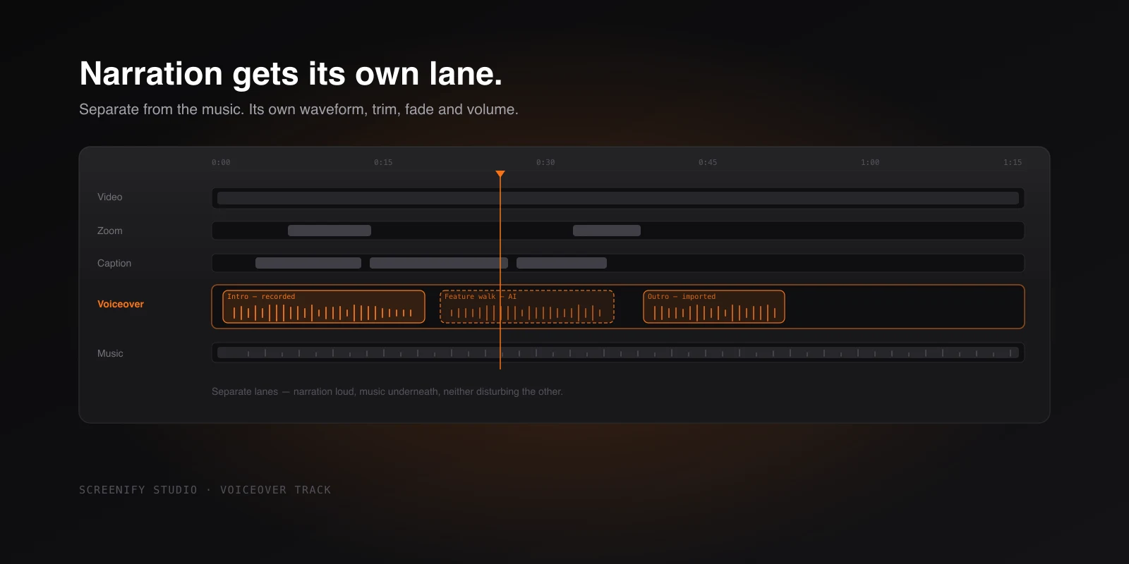 Narration Gets Its Own Lane